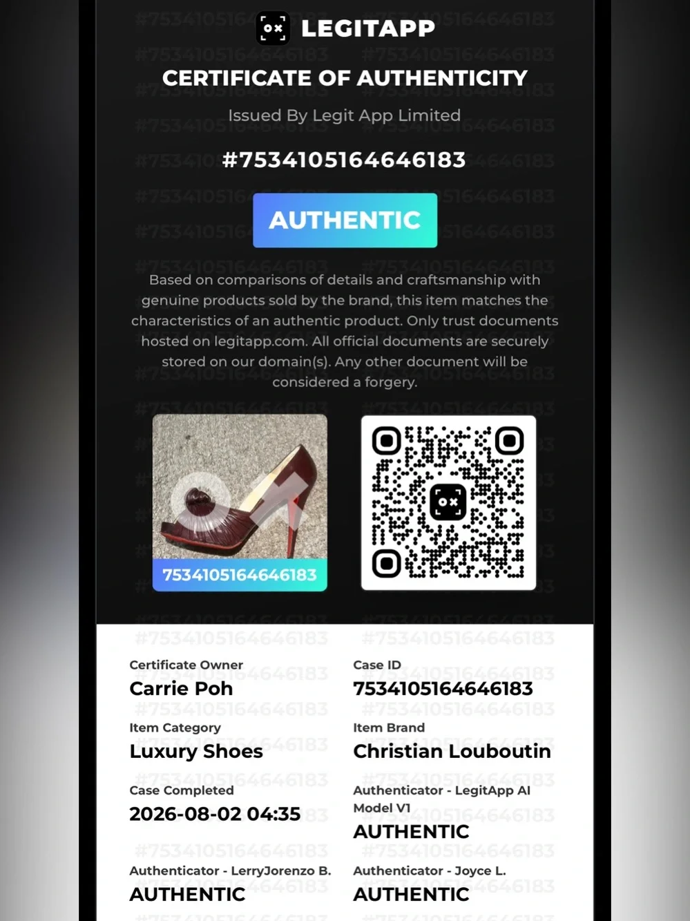 Christian Louboutin iconic christian